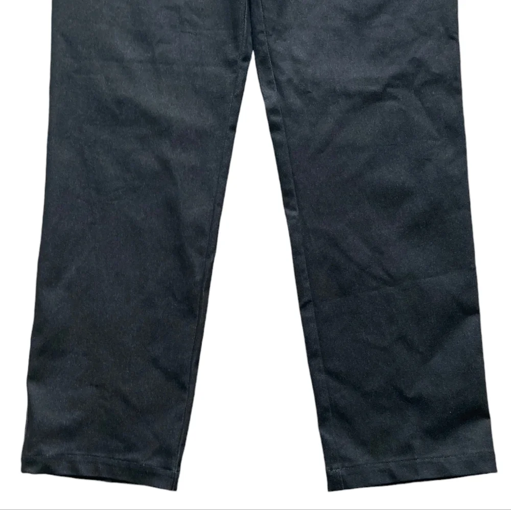 SOLD St John Sport Mary Gray Black denim stretch straight high rise pants casual - Picture 3 of 16